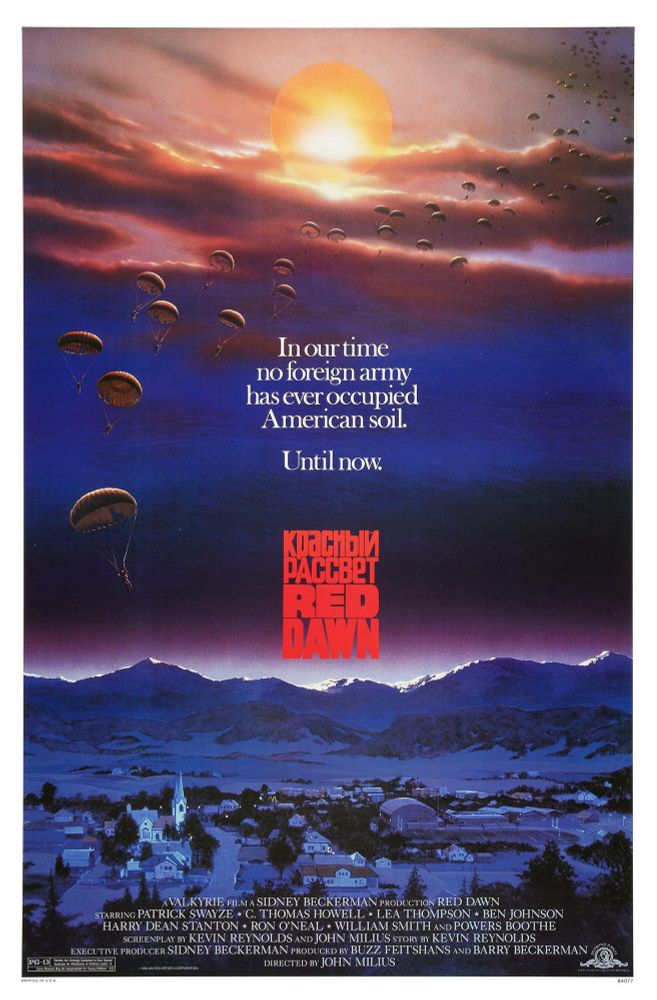 Movie poster for the film Red Dawn
