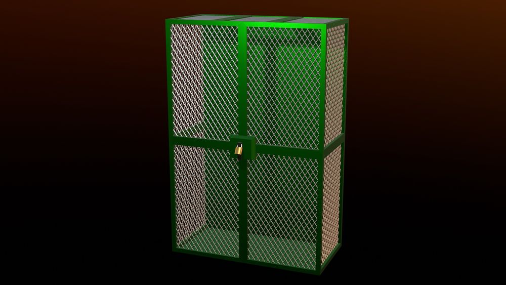 Low Poly Gun Cabinet