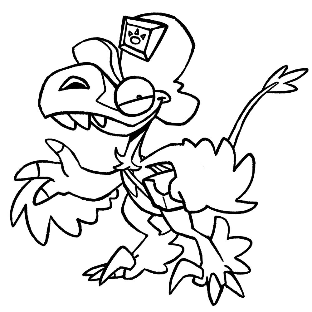 my oc Parcel the mailman Microraptor