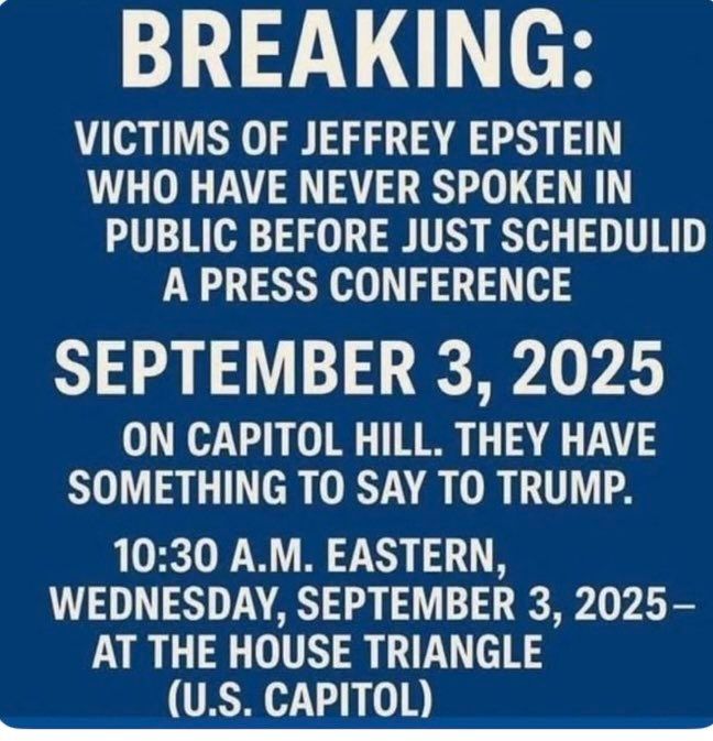 Press Conference by Epstein victims.