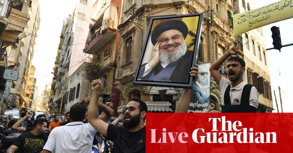 Middle East crisis live: Israel continues bombardment of Lebanon as Hezbollah mourns leader’s death