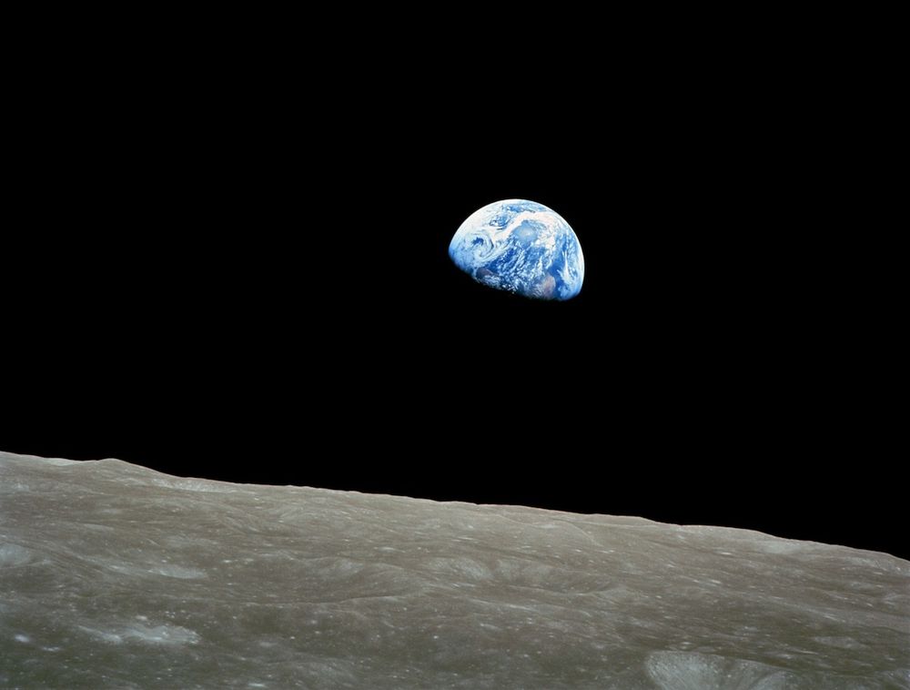 Earthrise photo taken by astronaut William Anders on Dec. 24, 1968.