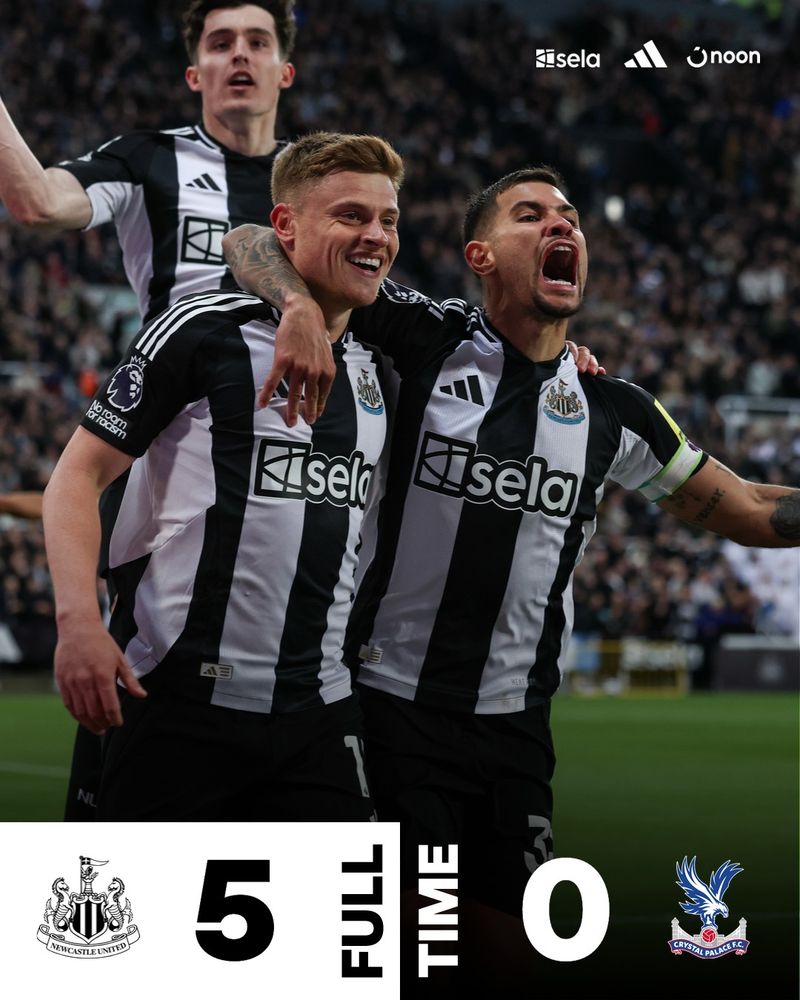 FULL-TIME | NUFC 5 CPFC 0