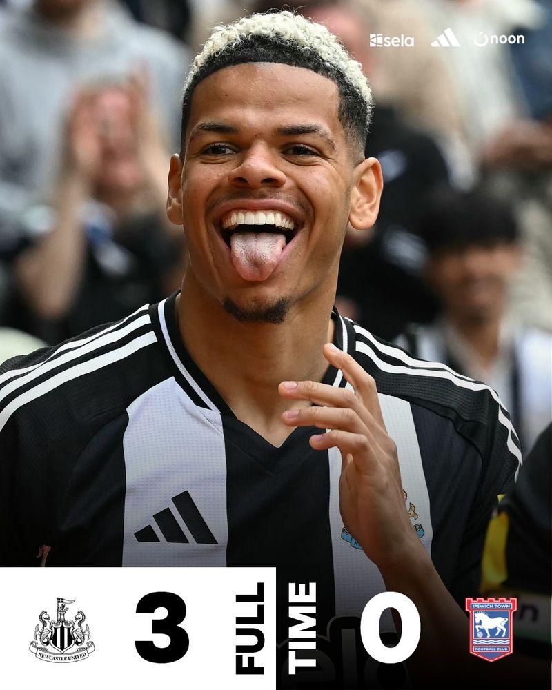 FULL-TIME | Newcastle United 3 Ipswich Town 0