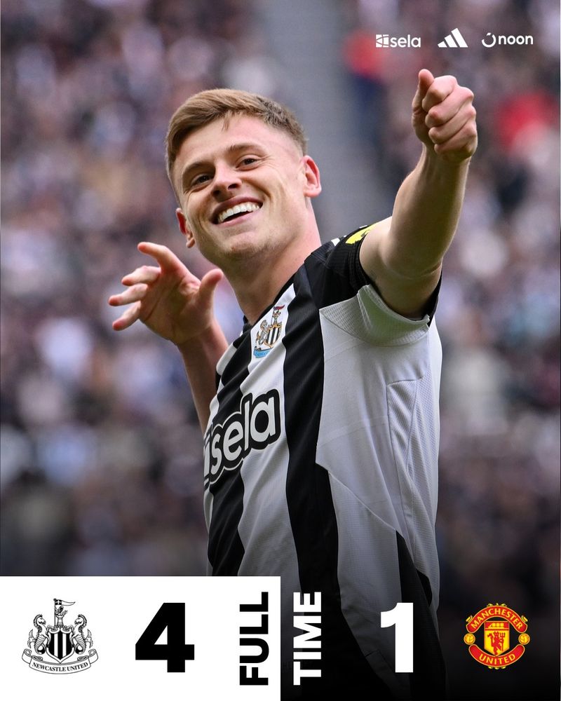 FULL-TIME | NUFC 4 Man Utd 1