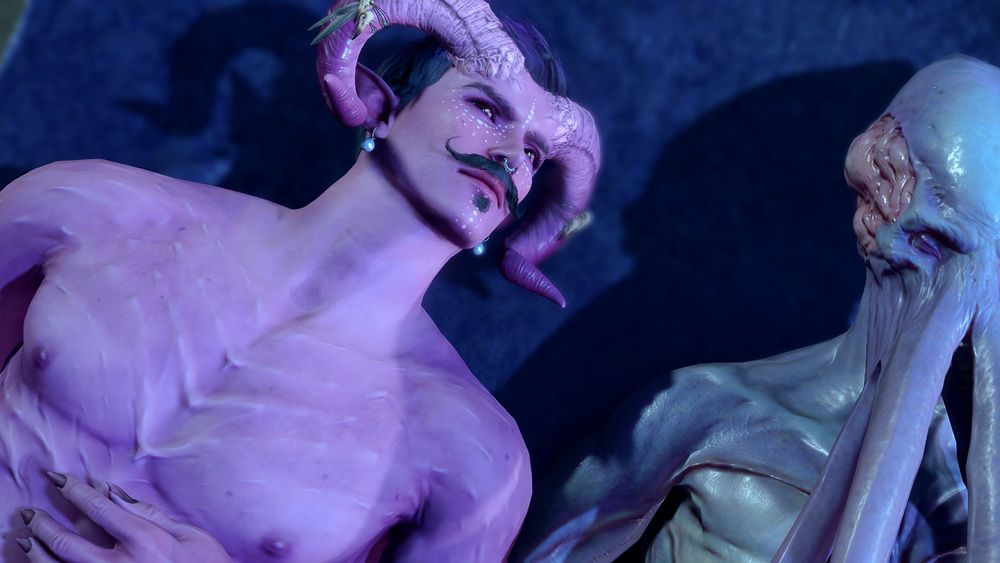 same as text 1 but look at this tiefling, why is he so cute???