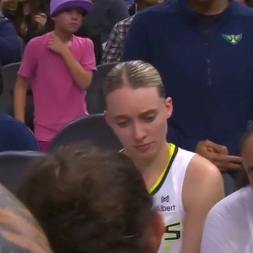 Paige trying to make what she's looking at make sense.