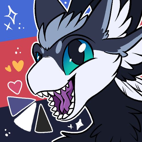 Vintage style pride icon with an Avali