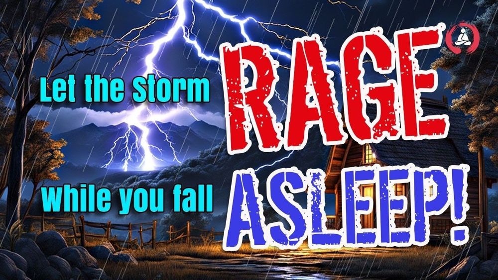 You're Safe in Bed While the Storm Rages Outside 🌩️ | Fall Asleep to Realistic Rain & Thunder