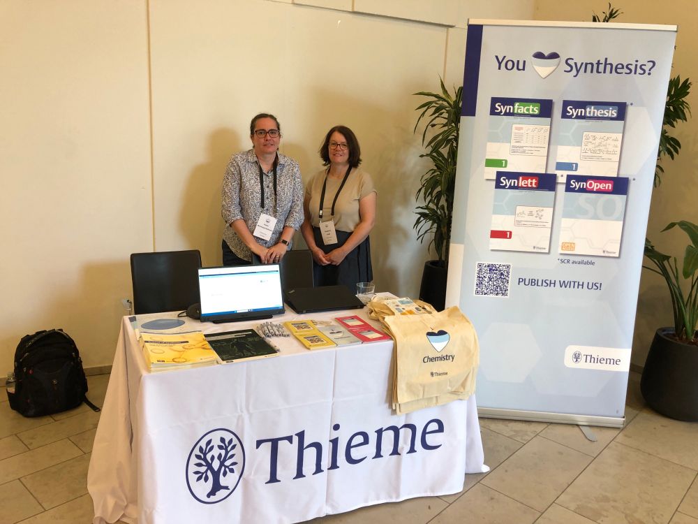 Thieme Table at European Conference of Organic Synthesis
