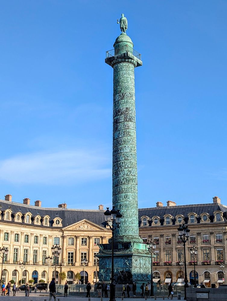 Colonne Vendôme at Place Vendôme in Paris, France - last saturday