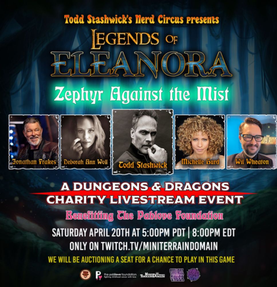 Play Dungeons & Dragons with Todd Stashwick & Friends via Live Stream on April 20