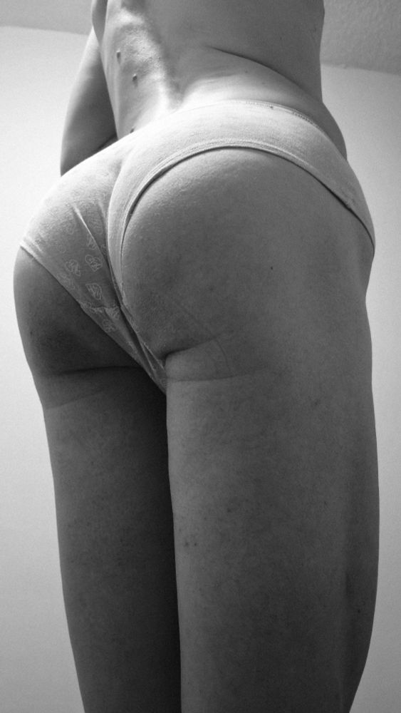 Ass shot in cheeky panties