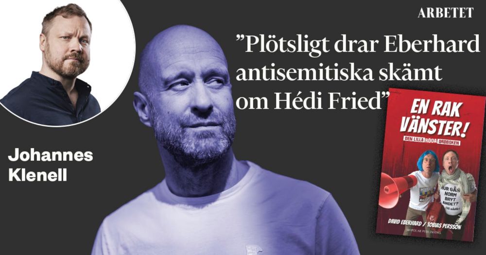 Plötsligt drar David Eberhard antisemitiska skämt om Hédi Fried