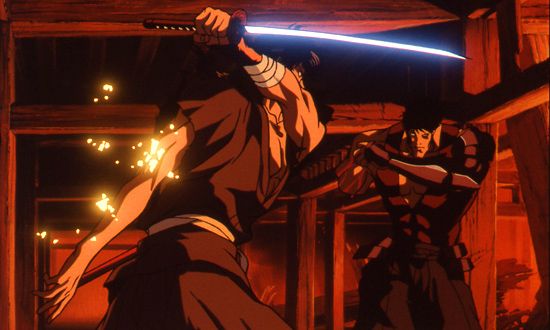 A fight scene in Ninja Scroll