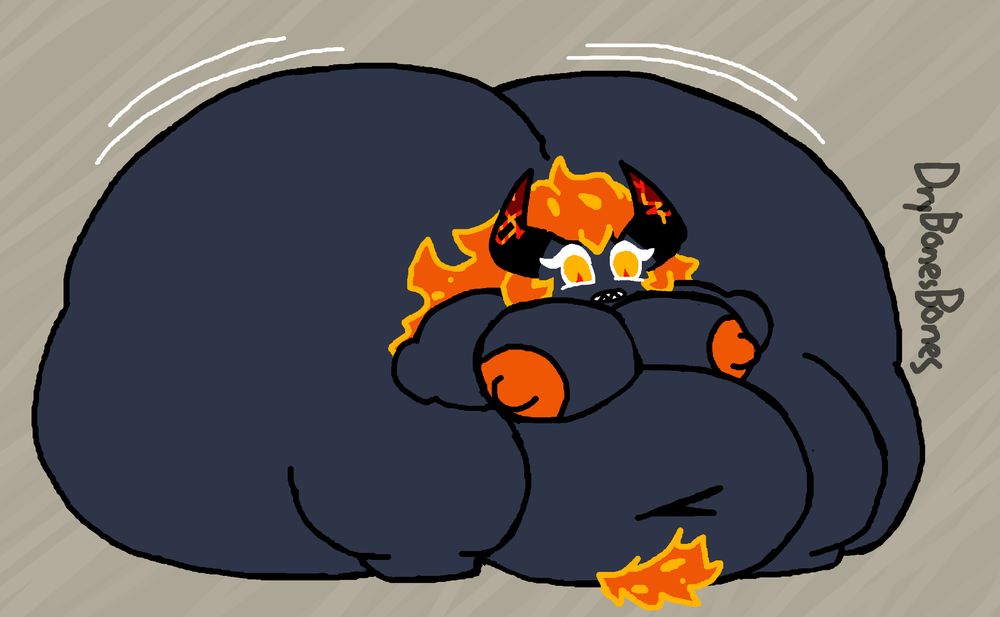 capsaicin cookie from cookie run kingdom but a fat shortstack with a hyper butt giutiewf