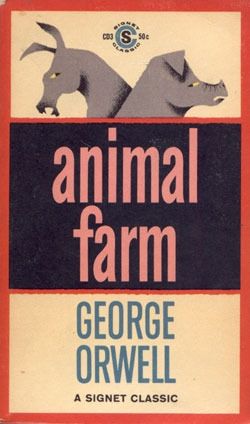 The cover of George Orwell's Animal Farm