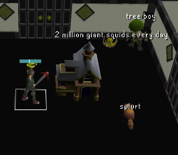 my osrs menagerie in my house. i have tangleroot, rocky and the kraken pet