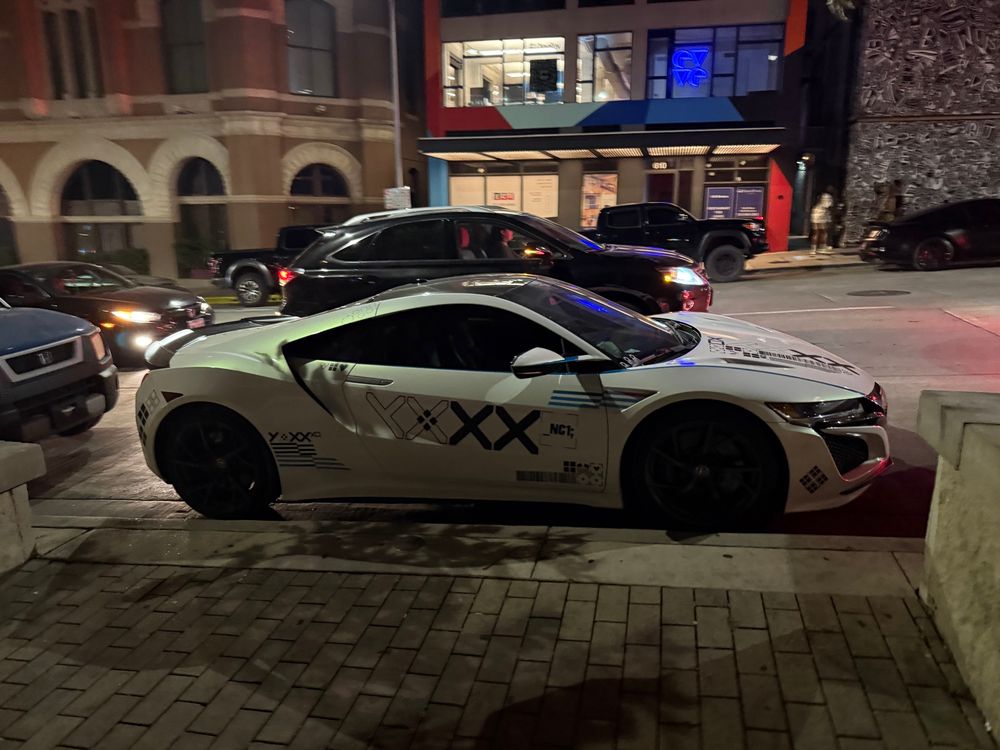 new gen nsx, weird white wrap thing