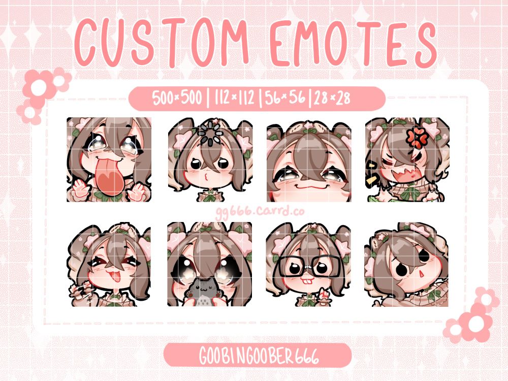 Emote sample sheet