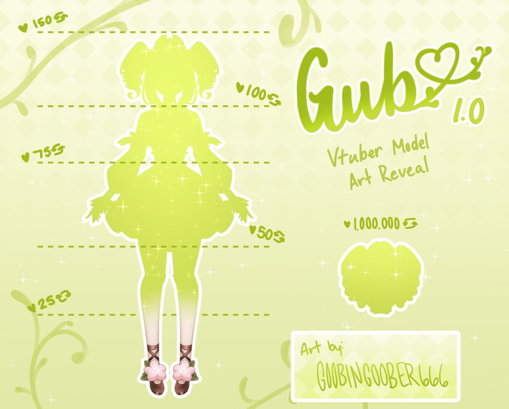 Vtuber model art teaser