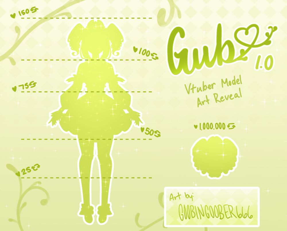 Vtuber model art teaser
