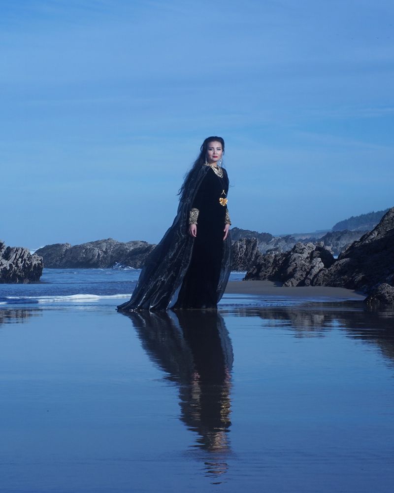 CZARINA on the seascapes of Costa Da Morte, Galicia, Spain. 