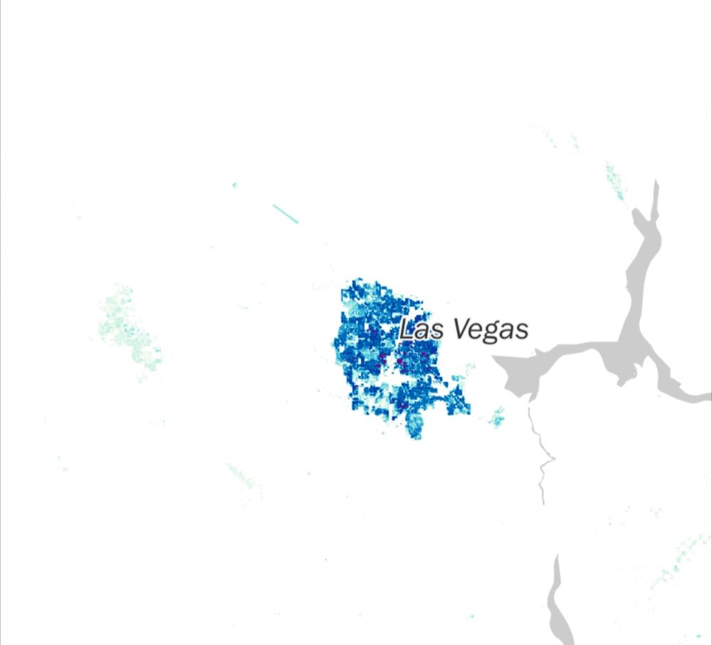 Las Vegas population density map