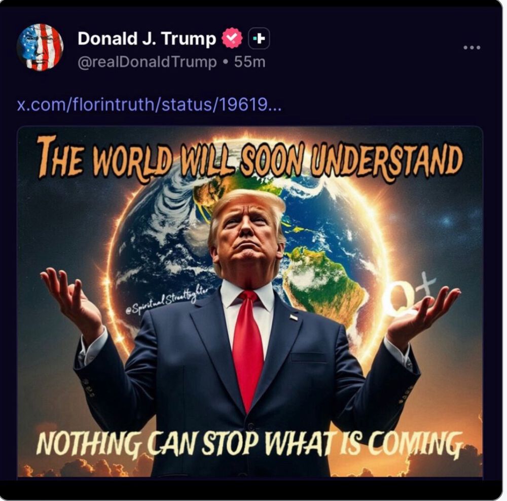 Trump post saying 