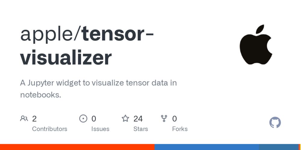 GitHub - apple/tensor-visualizer: A Jupyter widget to visualize tensor data in notebooks.