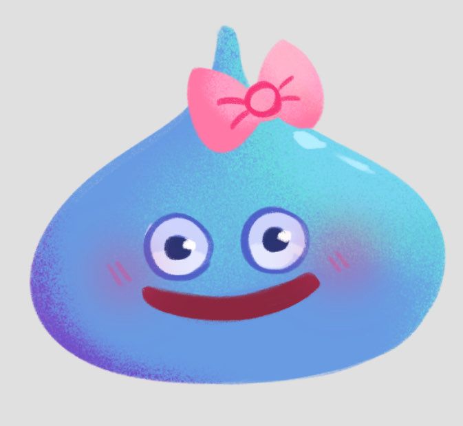    slime with bow