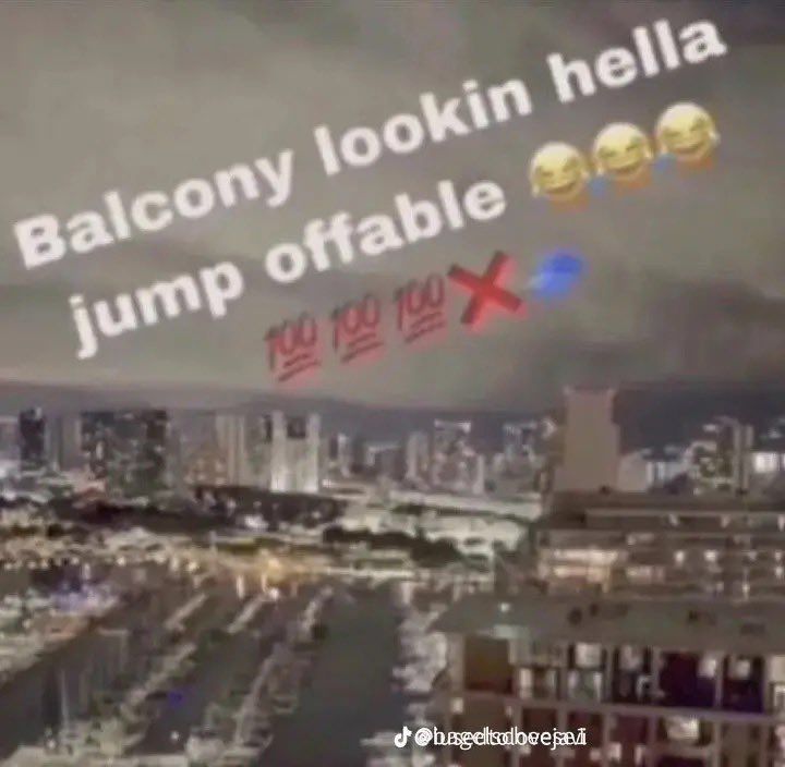 balcony lookin hella jump offable
