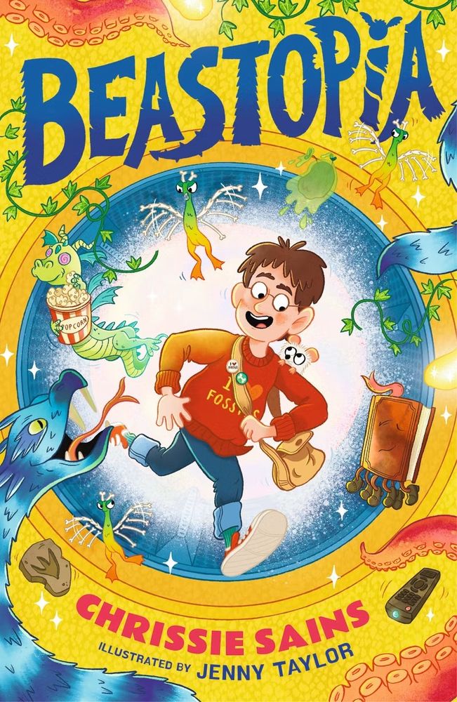 Book cover for Beastopia by Chrissie Sains, illustrated by Jenny Taylor. 
