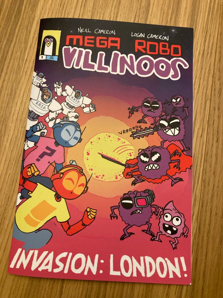 A copy of the Villinoos zine from Neill and Logan Cameron.