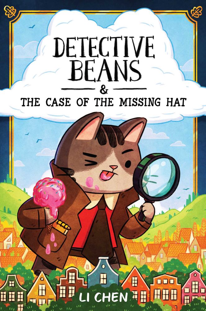 Book cover for Detective Beans and the Case of the Missing Hat by Li Chen. 