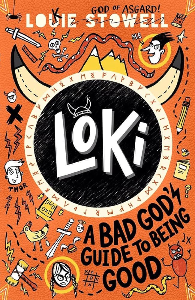 Book cover for Loki: A Bad God’s Guide to Being Good by Louie Stowell.