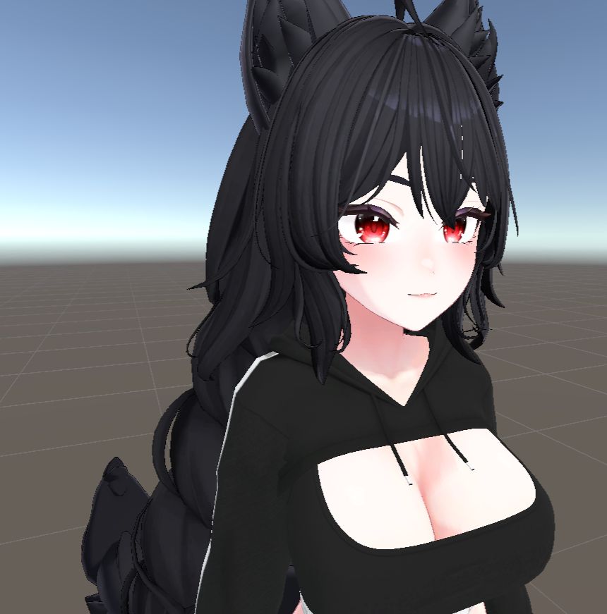 Dark haired anime girl