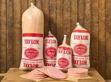 Photo of many sizes of Taylor ham/pork roll (I’m not from Jersey, you guys fight it out amongst yourselves). Presumably they make one sized to fit a suit sleeve 