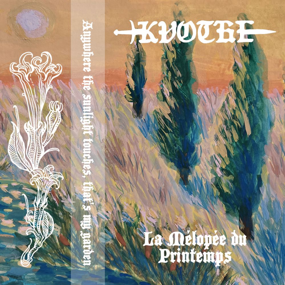 Album art for La Mélopée du Printemps by Kvothe. It depicts a grassy field with three trees in a line.