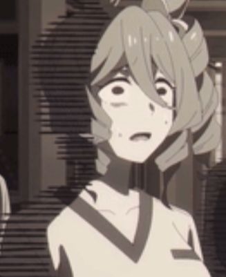 norn ace cast in sepia and intense shading while looking onward in disbelief