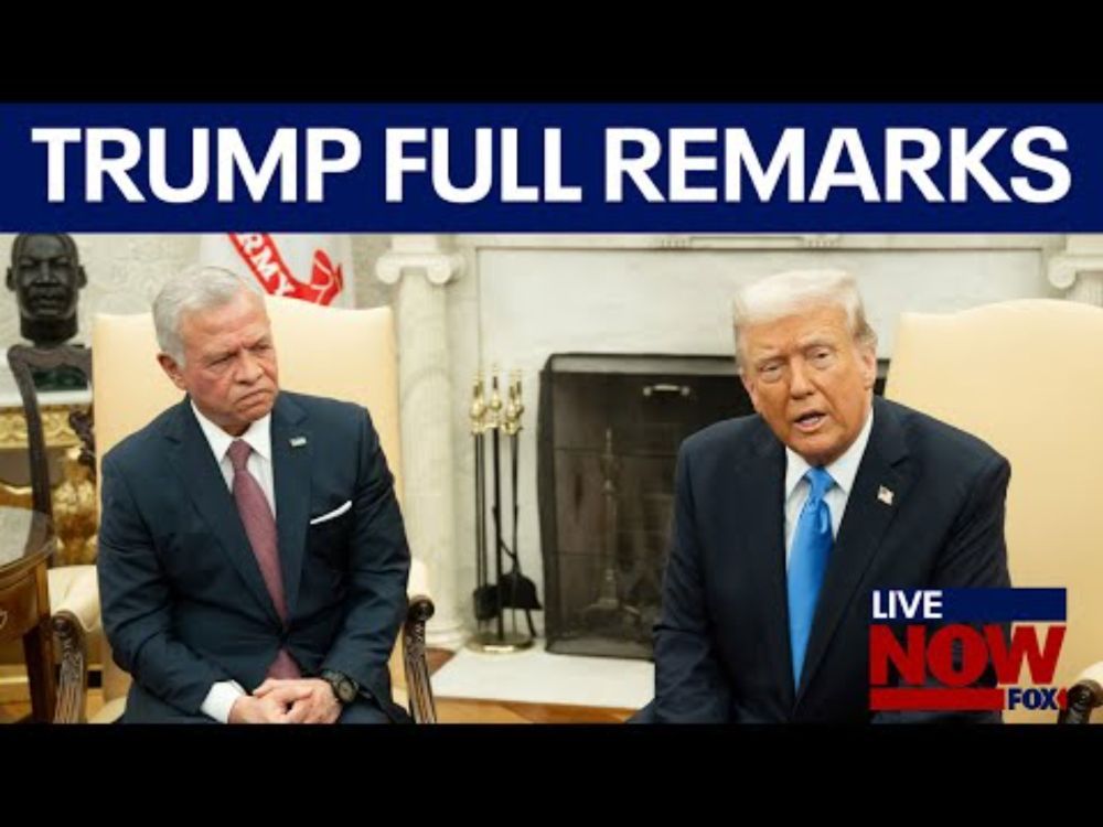 President Donald Trump & Jordan’s King Abdullah on Gaza