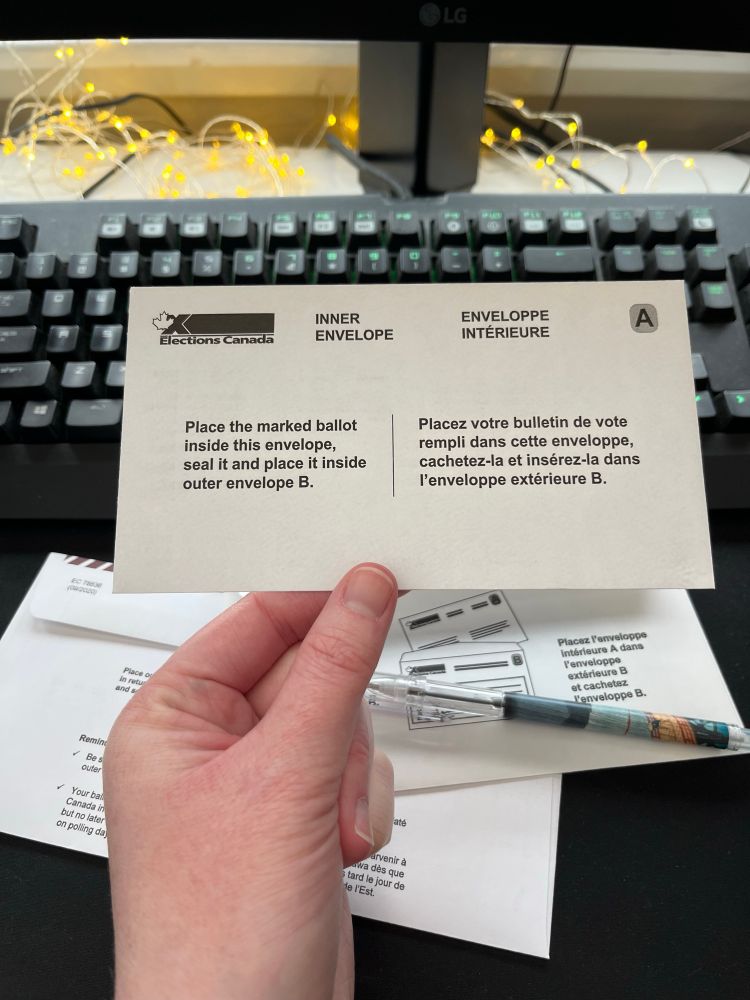 Canadian elections special voting ballot kit