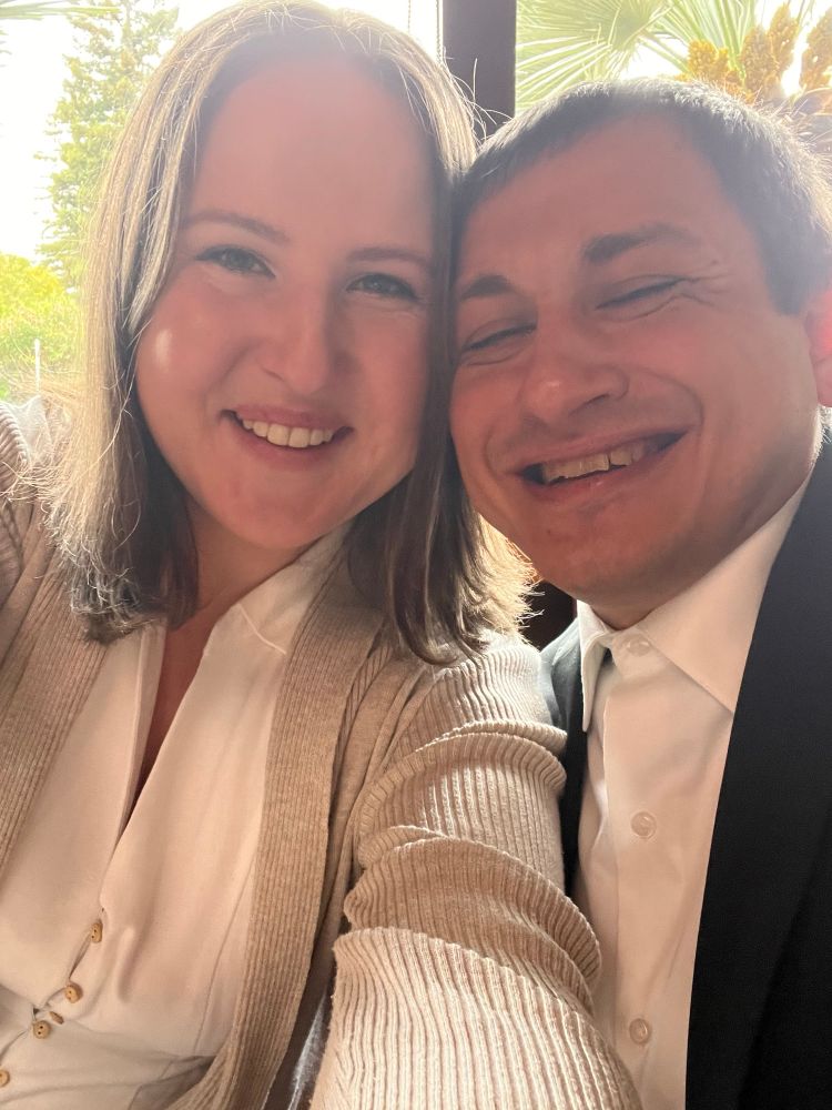 Two clowns smiling 
