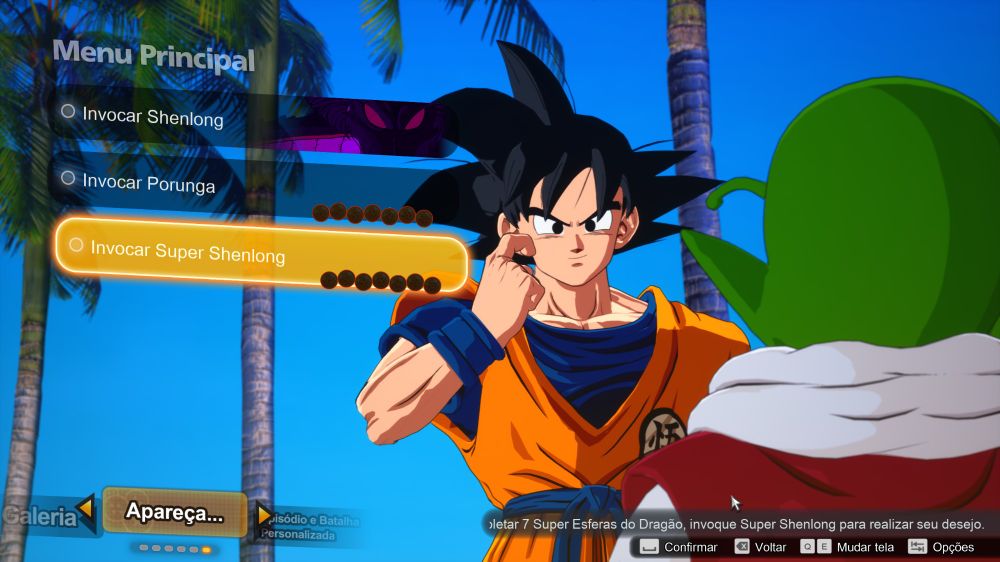 Como fazer desejos em Dragon Ball Sparking Zero