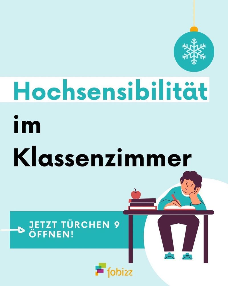 Hochsensibilität ist kein Zuviel – sondern ein Anders:
Wenn du lernst, Reize mitzudenken, verändert sich nicht nur das Verhalten – sondern auch das Klima in deinem Klassenzimmer.👏🏻

Hinter Türchen 9 unseres kostenfreien Adventskalenders geht es um das Thema Hochsensibilität.💫 Öffne jetzt Türchen 9 und erfahre mehr zu dem Thema von Miriam Sompek (@ _ sensibel _ , @ hochsensibel_institut)!🎄🧑🏾‍🎄

💬 Kommentiere „Adventskalender“, und wir schicken dir alle Informationen zu unserem Adventskalender zu! 

Bist du bereit für jede Menge Impulse im Advent? Los geht’s! 🚀

#fobizz #Adventskalender #fobizzadventskalender#digitalebildung
