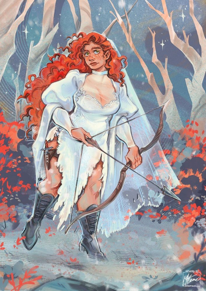 Fanart of Poppy from the From Blood and Ash book series by Jennifer L. Armentrout 