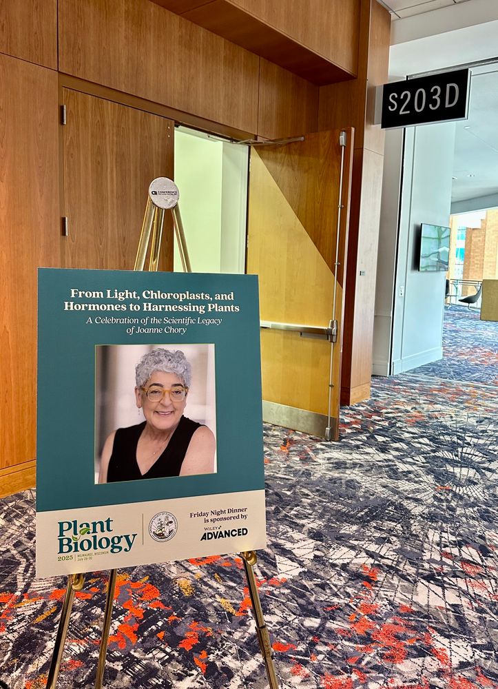 Photo Joanne Chory Symposium signage