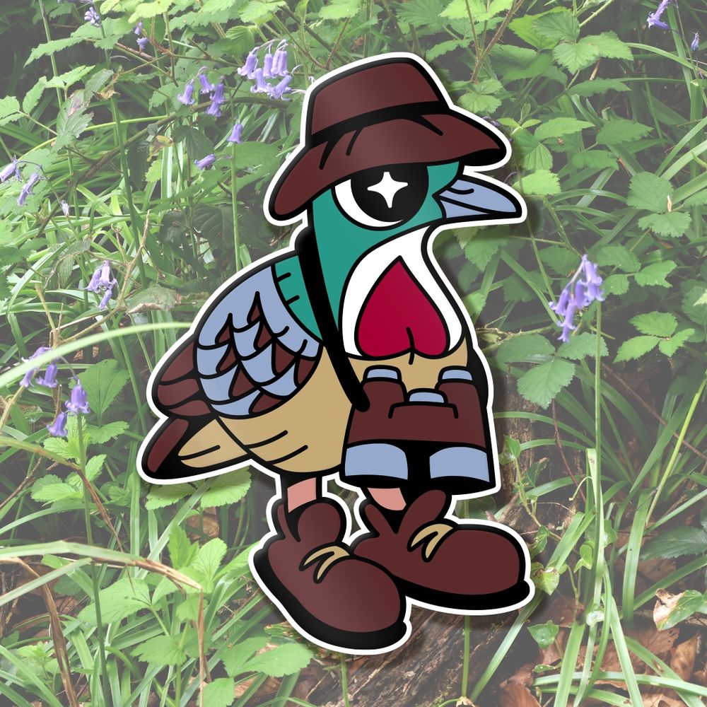 Mindanao bleeding heart dove going birdwatching 🪶