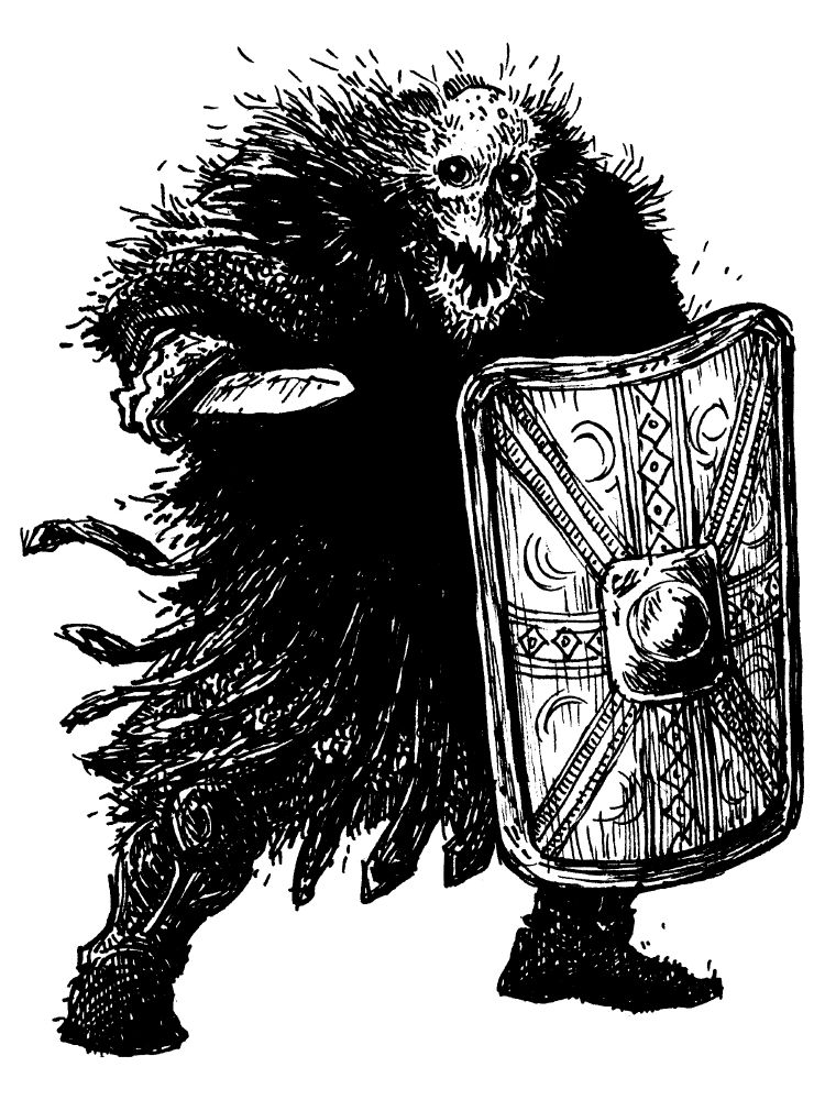 illustration of a skull-faced hoary legionary