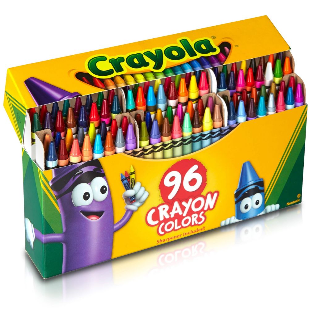 96 count box of Crayola crayons. 